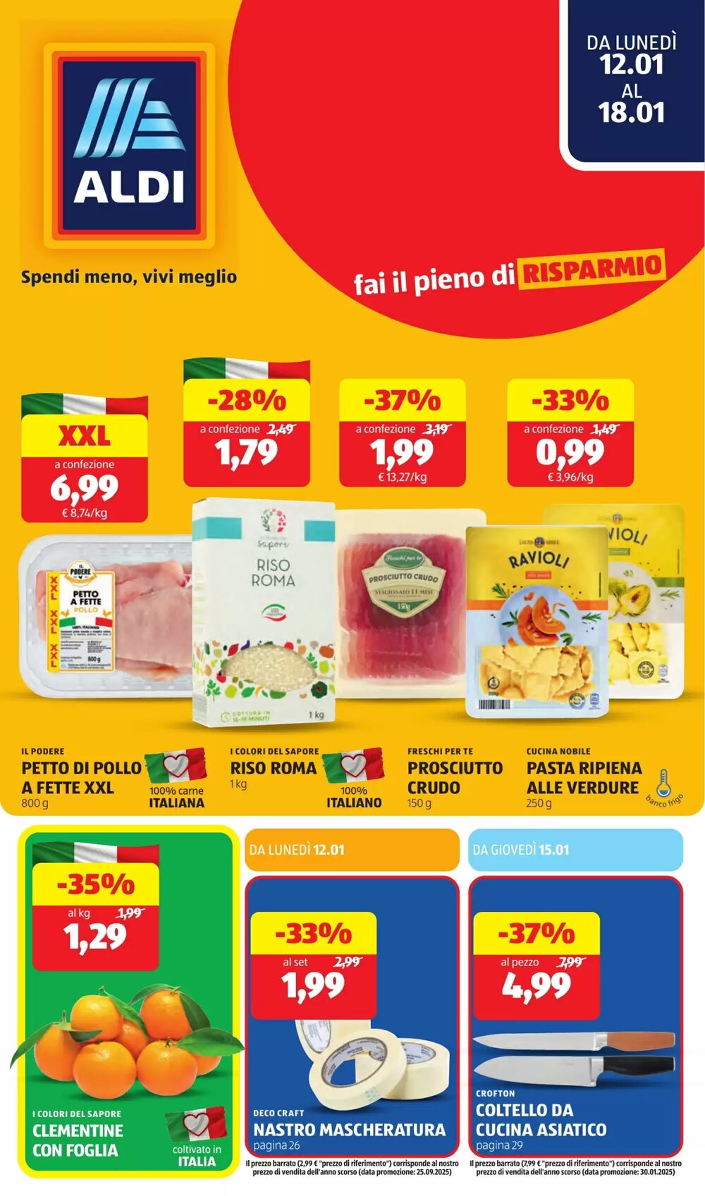 Volantino promozionale ALDI  valide dal 12/01/2026 - Pagina 1.
