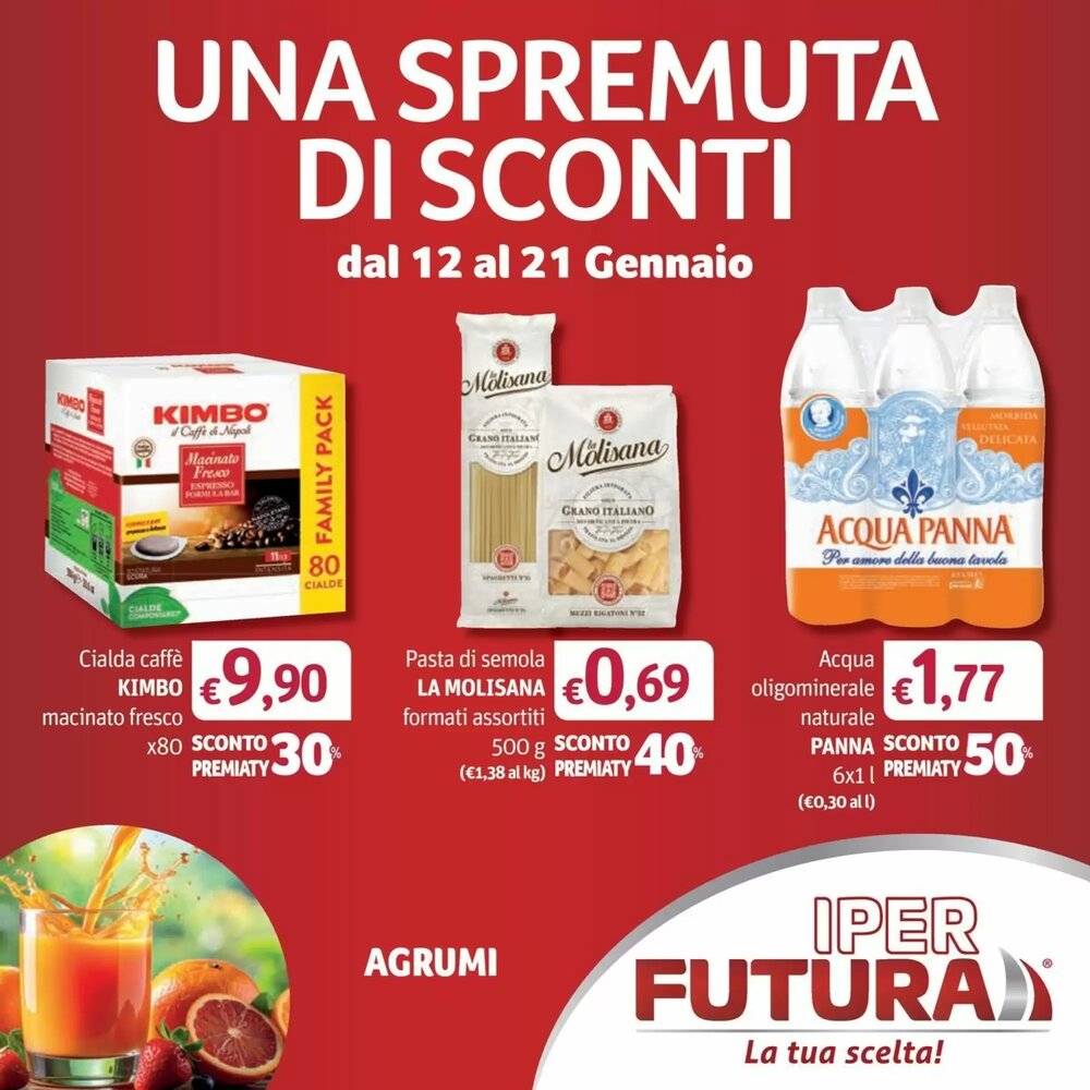 Volantino promozionale Futura Supermercati  valide dal 12/01/2026 - Pagina 1.