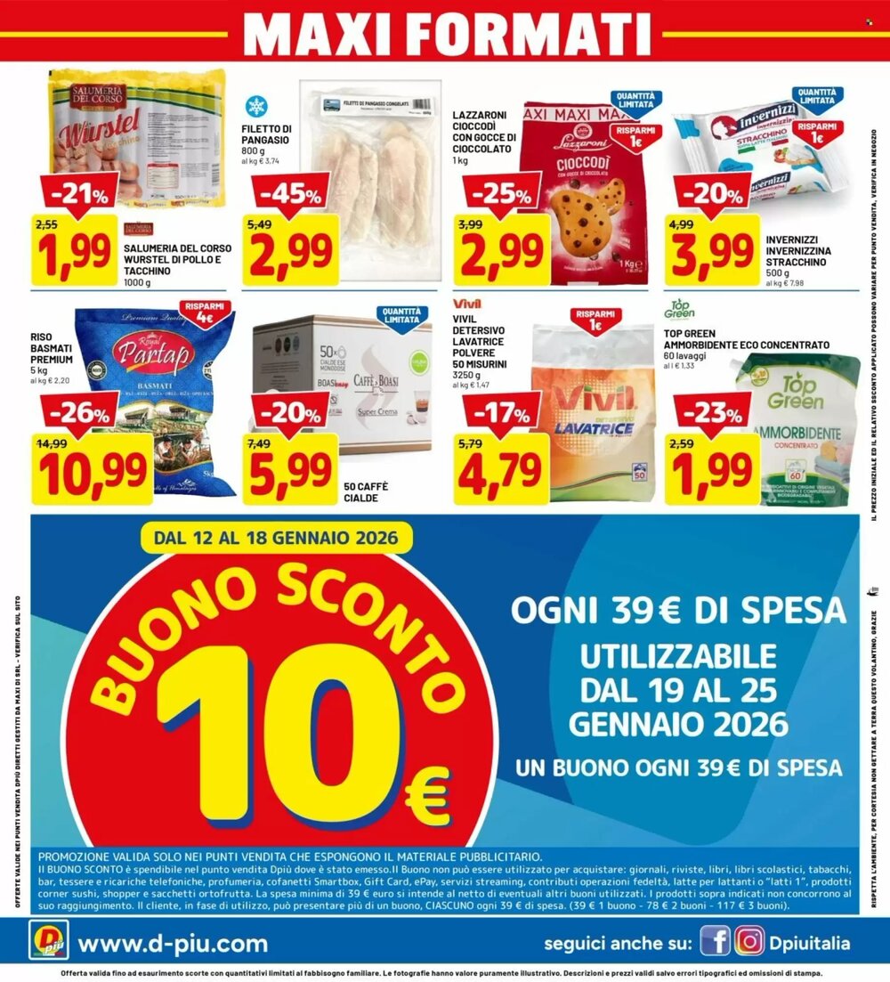 Volantino promozionale DPiù  valide dal 12/01/2026 - Pagina 12.