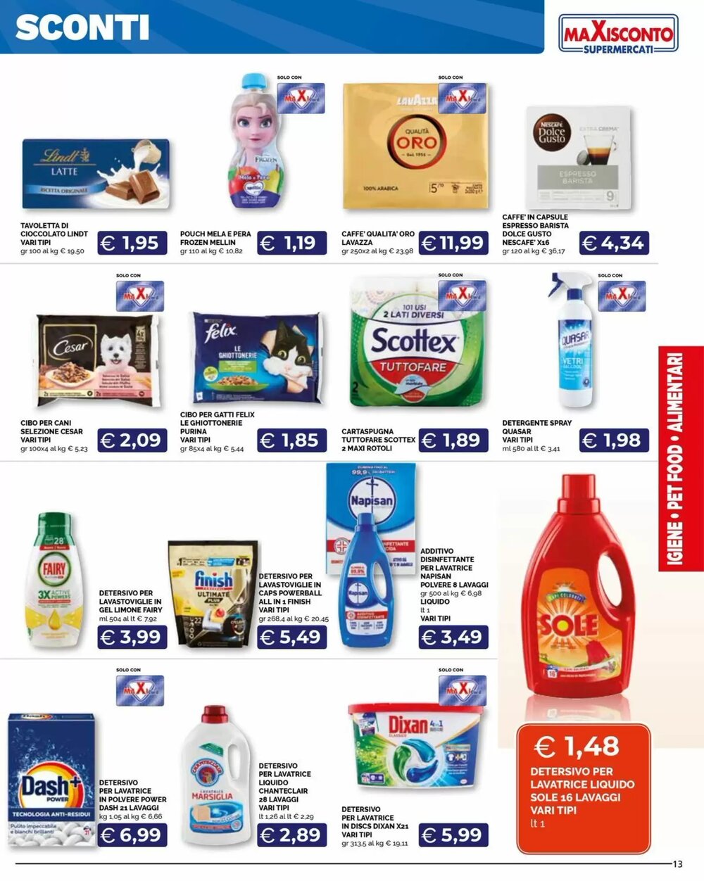 Volantino promozionale Maxisconto  valide dal 12/01/2026 - Pagina 13.