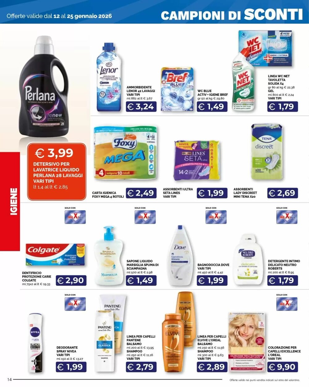 Volantino promozionale Maxisconto  valide dal 12/01/2026 - Pagina 14.