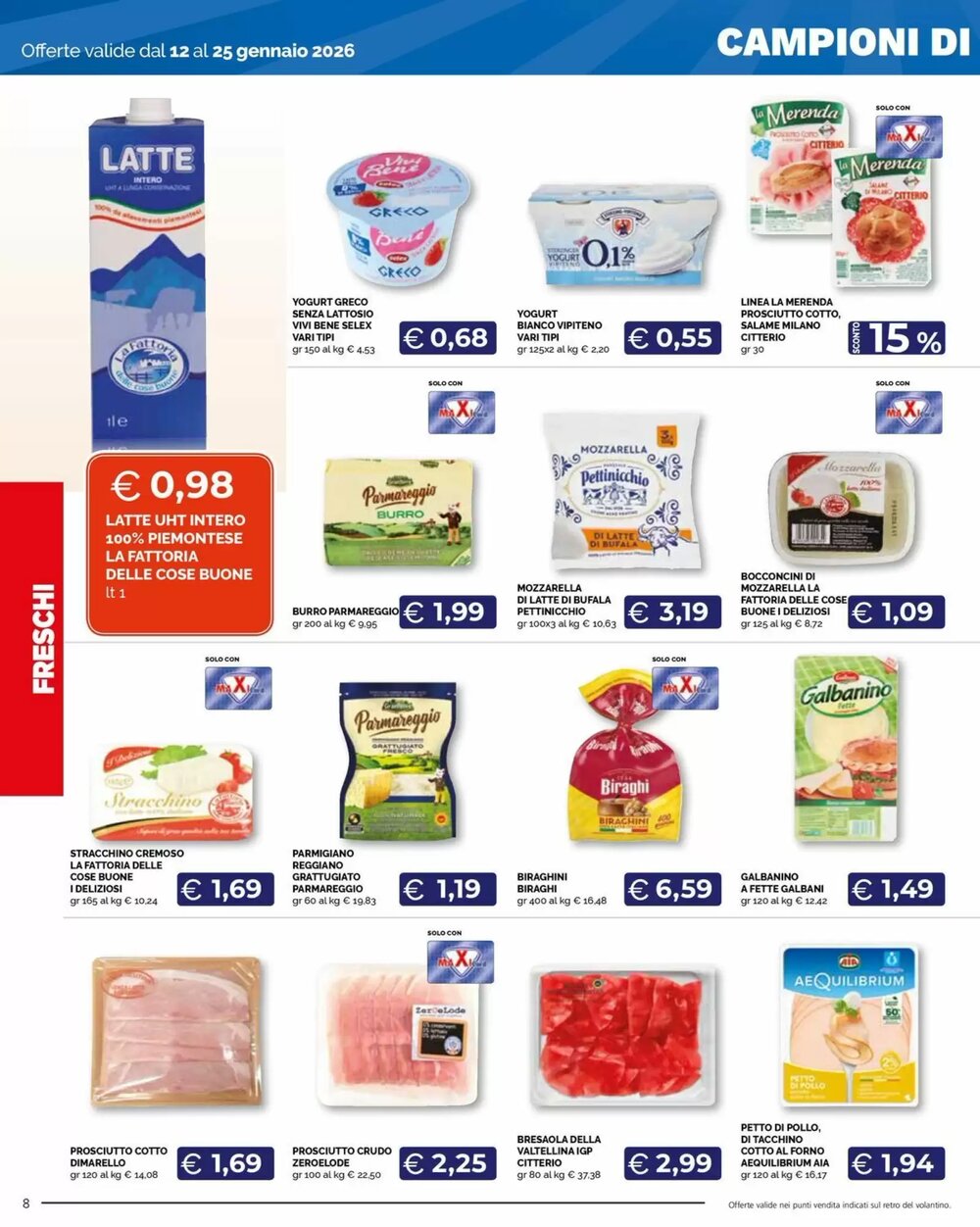 Volantino promozionale Maxisconto  valide dal 12/01/2026 - Pagina 8.