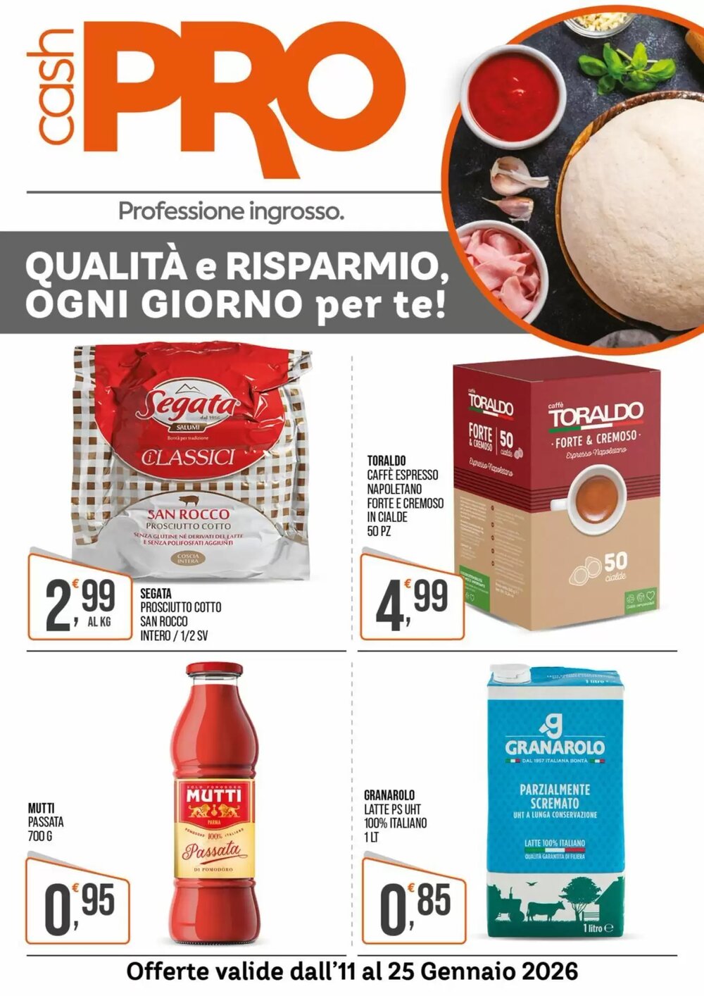 Volantino promozionale Cash pro  valide dal 12/01/2026 - Pagina 1.