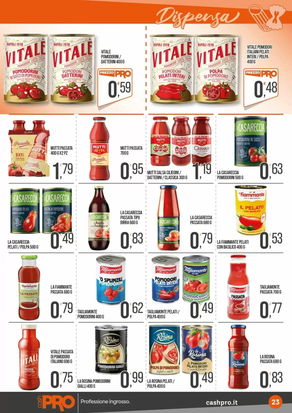 Volantino promozionale Cash pro  valide dal 12/01/2026 - Pagina 23.