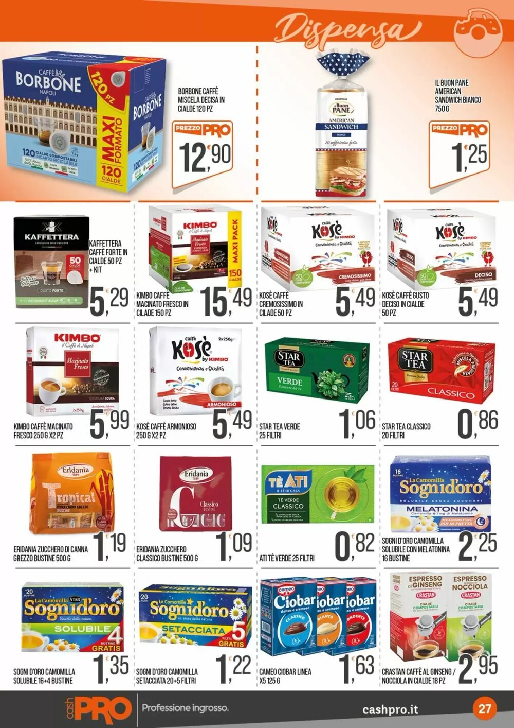 Volantino promozionale Cash pro  valide dal 12/01/2026 - Pagina 27.