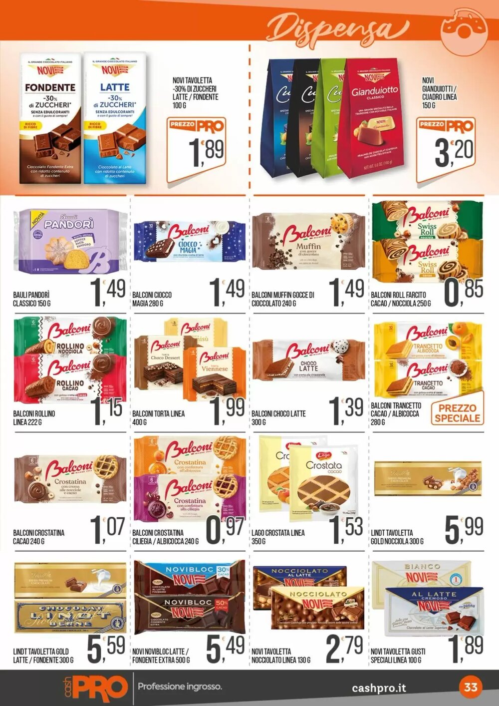 Volantino promozionale Cash pro  valide dal 12/01/2026 - Pagina 33.