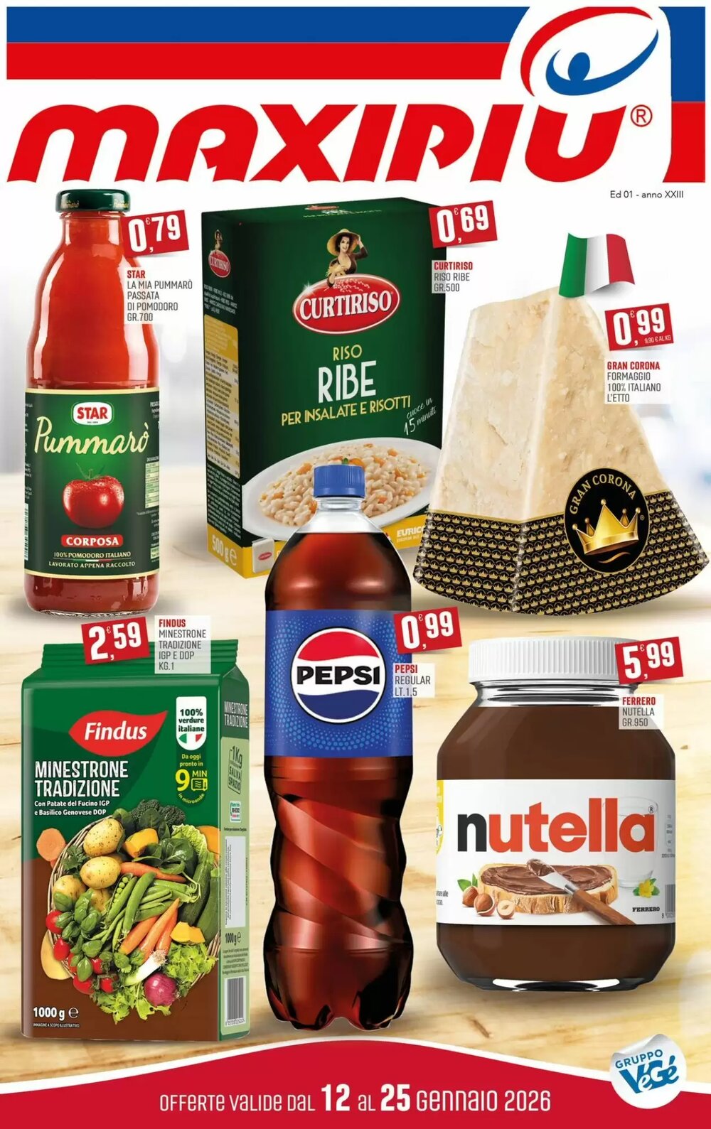 Volantino promozionale Maxipiù  valide dal 12/01/2026 - Pagina 1.