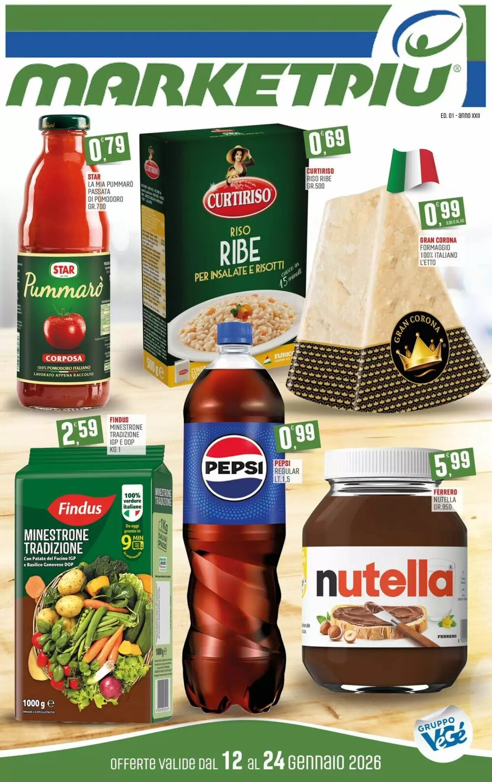 Volantino promozionale Marketpiù  valide dal 12/01/2026 - Pagina 1.