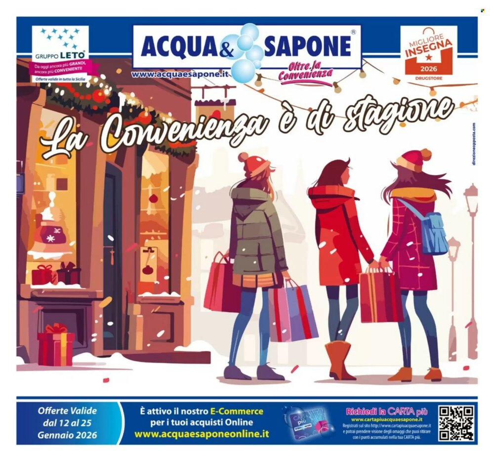 Volantino promozionale Acqua & Sapone  valide dal 12/01/2026 - Pagina 1.