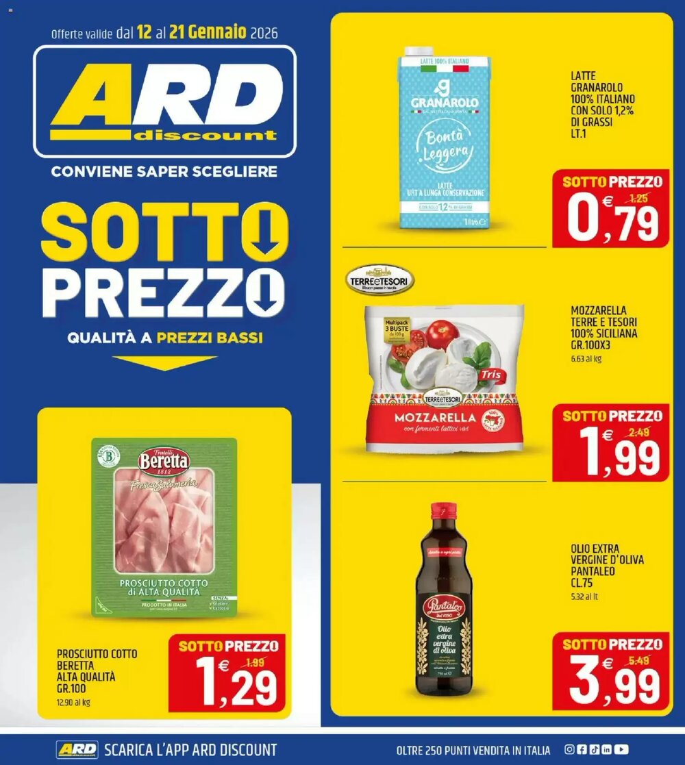 Volantino promozionale Ard Discount  valide dal 12/01/2026 - Pagina 1.