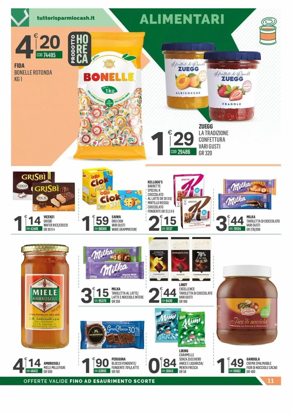Volantino promozionale Tutto Risparmio Cash&Carry  valide dal 12/01/2026 - Pagina 11.