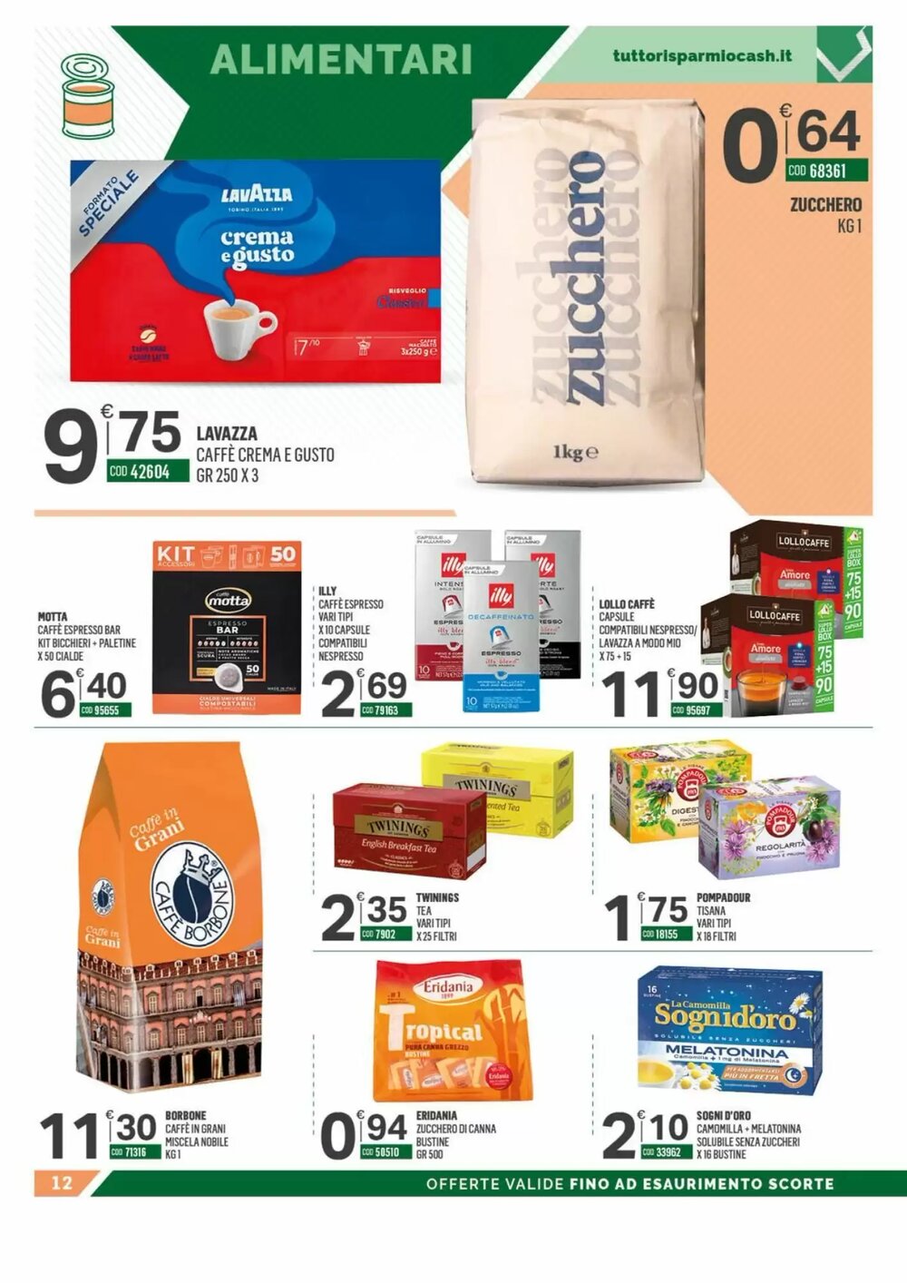 Volantino promozionale Tutto Risparmio Cash&Carry  valide dal 12/01/2026 - Pagina 12.