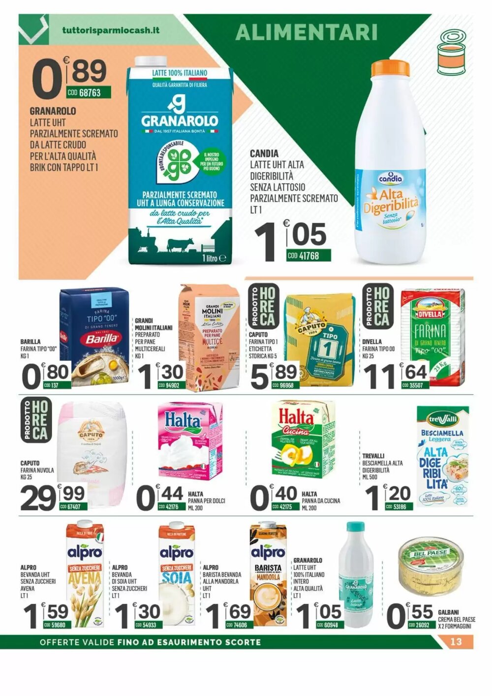 Volantino promozionale Tutto Risparmio Cash&Carry  valide dal 12/01/2026 - Pagina 13.