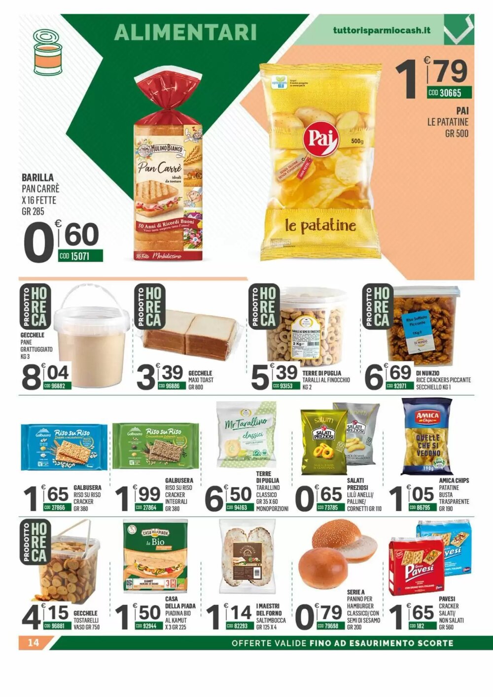 Volantino promozionale Tutto Risparmio Cash&Carry  valide dal 12/01/2026 - Pagina 14.