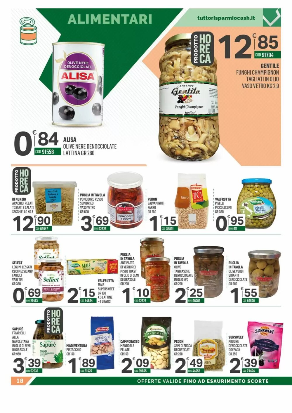 Volantino promozionale Tutto Risparmio Cash&Carry  valide dal 12/01/2026 - Pagina 18.