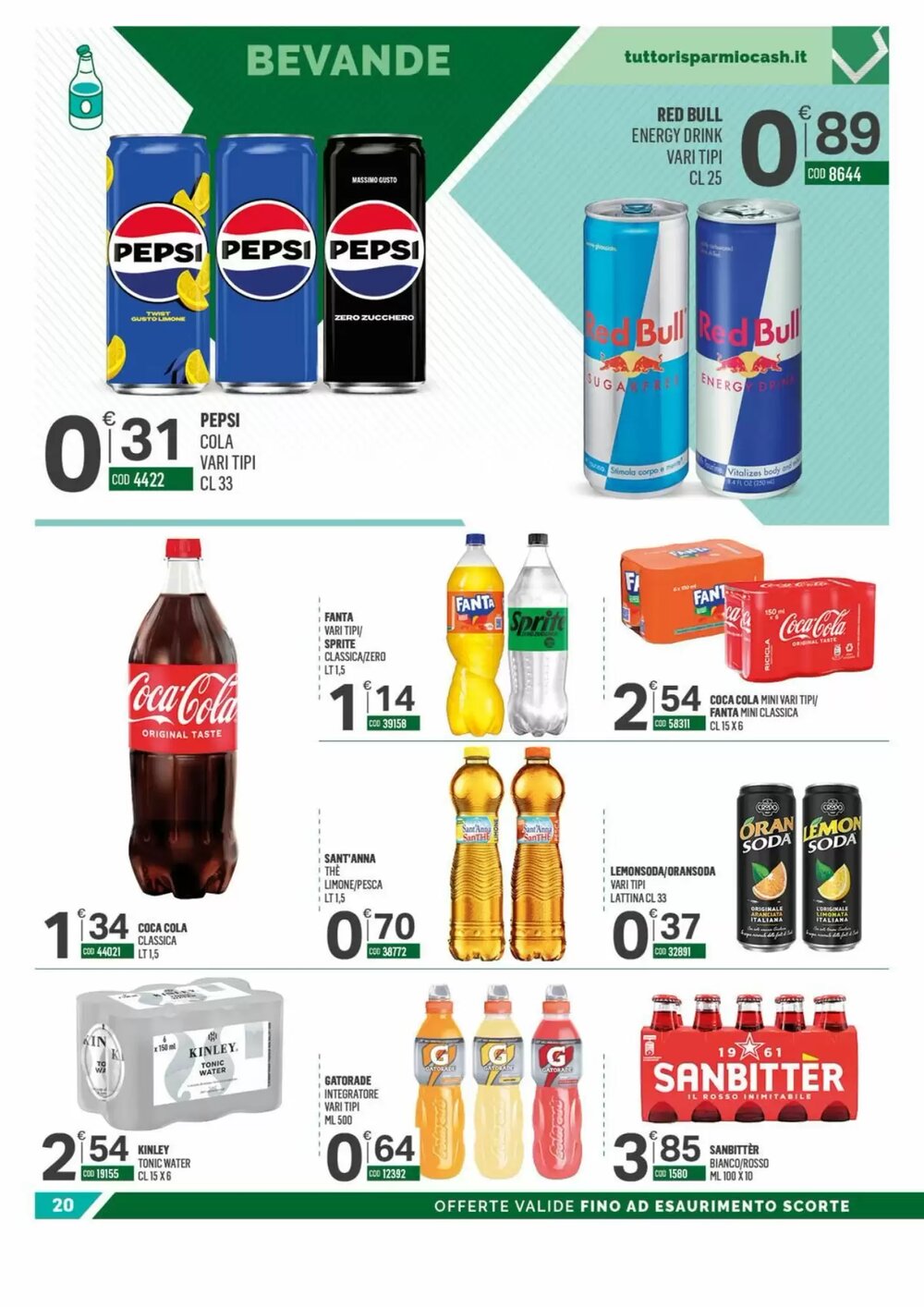 Volantino promozionale Tutto Risparmio Cash&Carry  valide dal 12/01/2026 - Pagina 20.