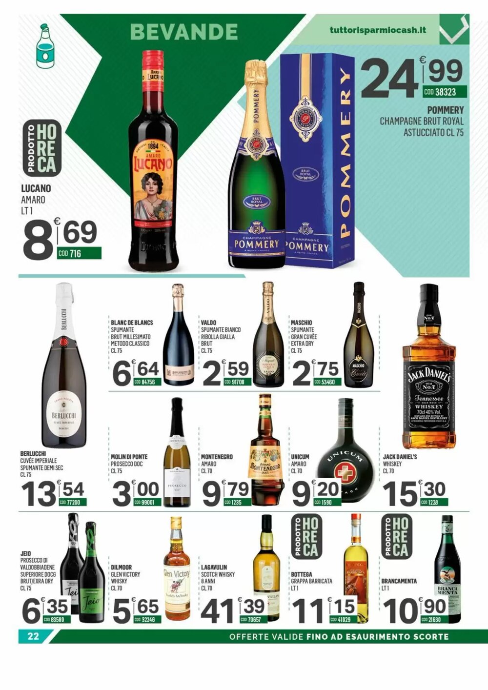 Volantino promozionale Tutto Risparmio Cash&Carry  valide dal 12/01/2026 - Pagina 22.