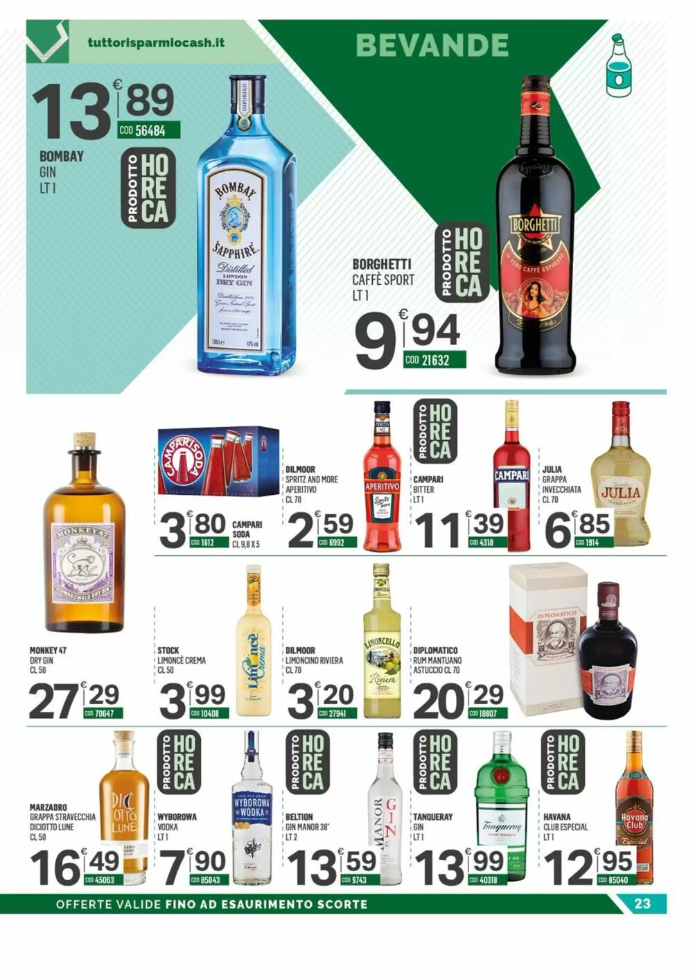 Volantino promozionale Tutto Risparmio Cash&Carry  valide dal 12/01/2026 - Pagina 23.