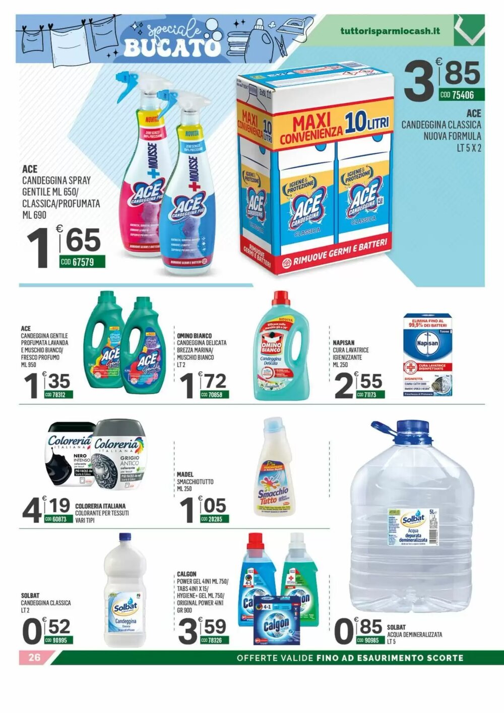 Volantino promozionale Tutto Risparmio Cash&Carry  valide dal 12/01/2026 - Pagina 26.