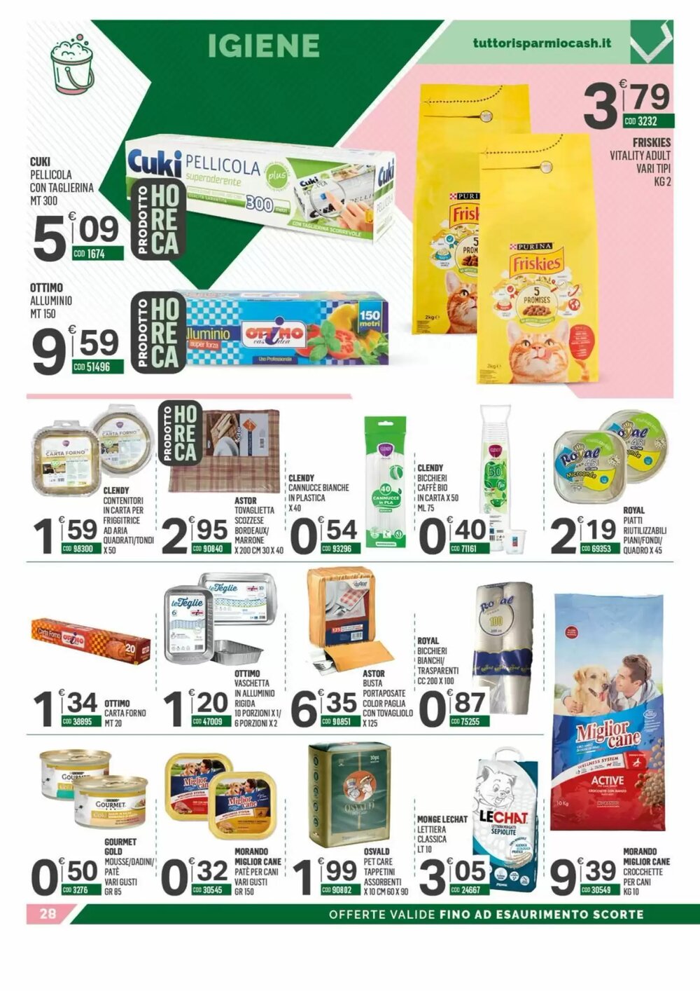 Volantino promozionale Tutto Risparmio Cash&Carry  valide dal 12/01/2026 - Pagina 28.