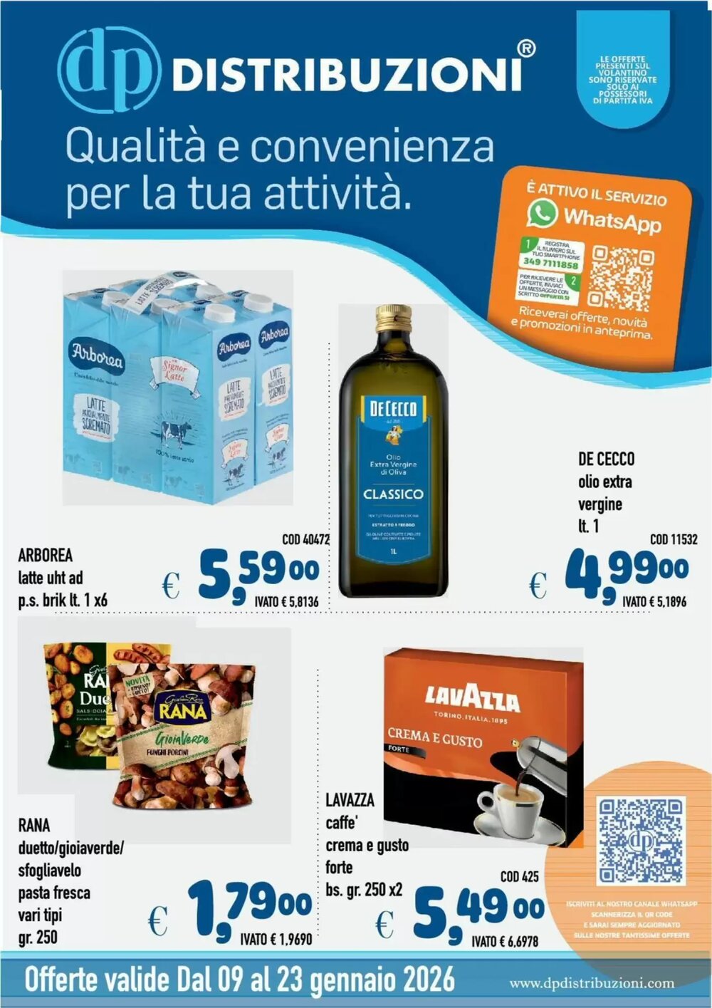 Volantino promozionale Del Prete Distribuzioni  valide dal 12/01/2026 - Pagina 1.