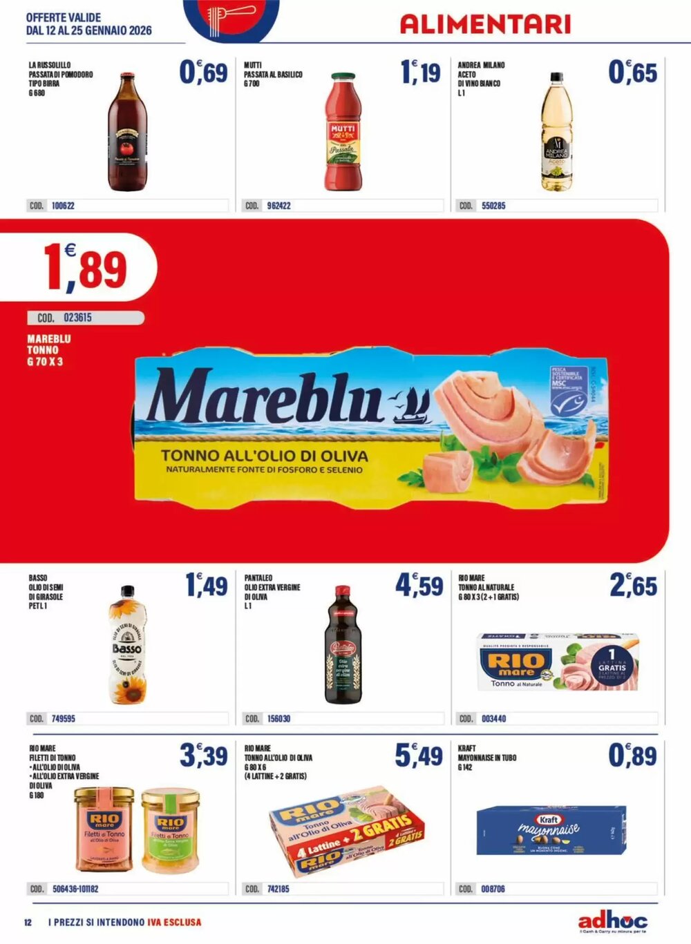 Volantino promozionale Adhoc  valide dal 12/01/2026 - Pagina 12.