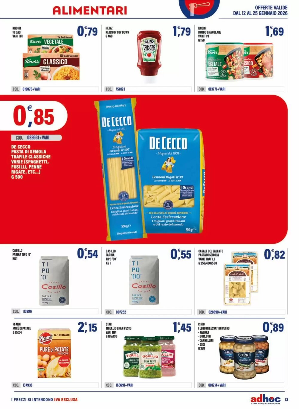 Volantino promozionale Adhoc  valide dal 12/01/2026 - Pagina 13.