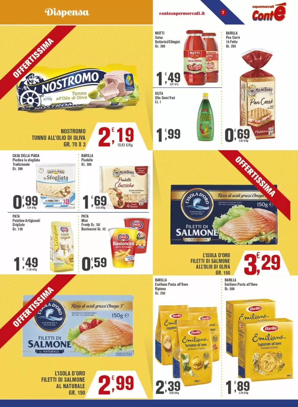 Volantino promozionale Conté Supermercati  valide dal 12/01/2026 - Pagina 7.