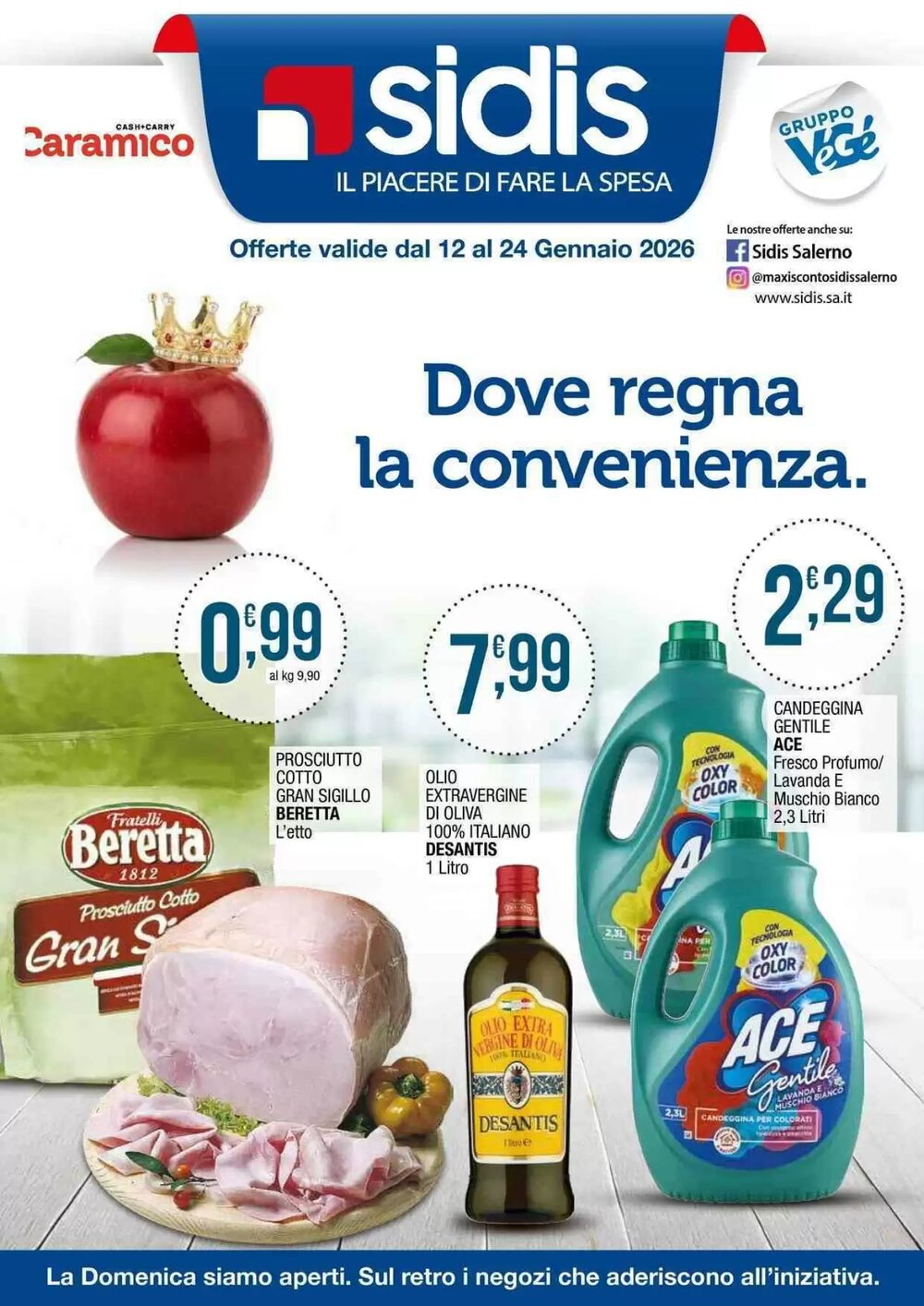 Volantino promozionale Sidis  valide dal 12/01/2026 - Pagina 1.