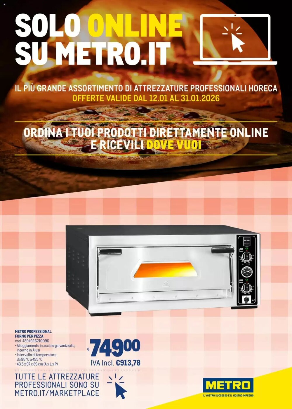 Volantino promozionale Metro  valide dal 12/01/2026 - Pagina 1.