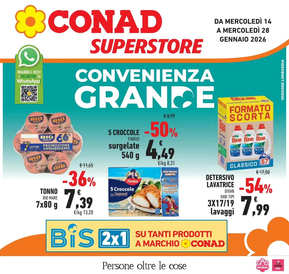Volantino promozionale Conad Superstore  valide dal 12/01/2026 - Pagina 1.