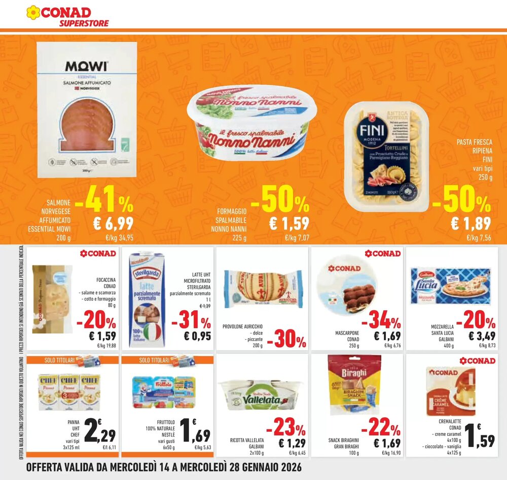 Volantino promozionale Conad Superstore  valide dal 12/01/2026 - Pagina 22.