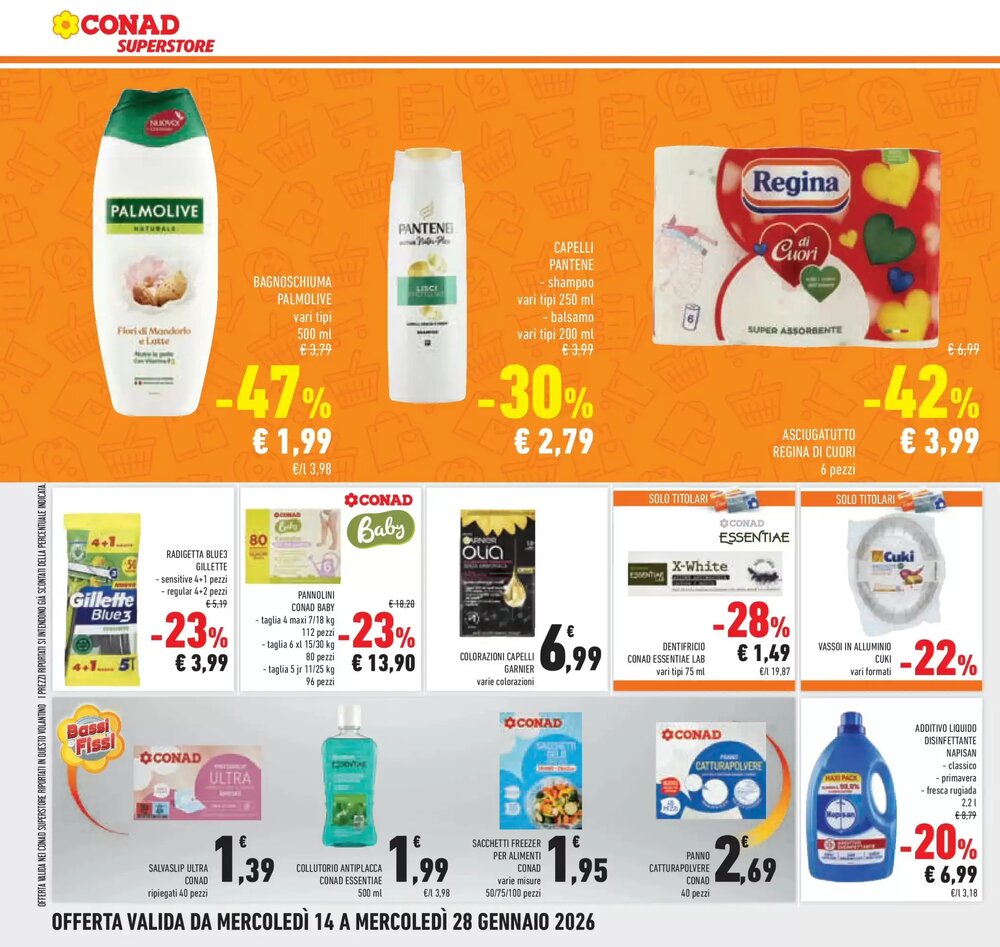 Volantino promozionale Conad Superstore  valide dal 12/01/2026 - Pagina 28.