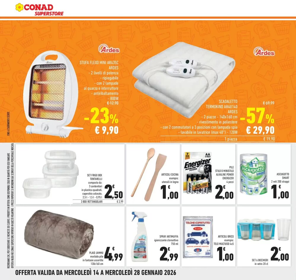 Volantino promozionale Conad Superstore  valide dal 12/01/2026 - Pagina 30.