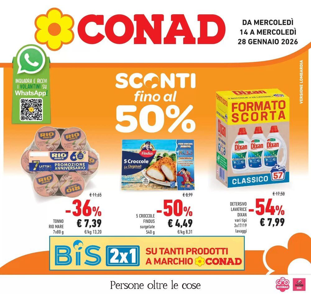 Volantino promozionale Conad  valide dal 12/01/2026 - Pagina 1.