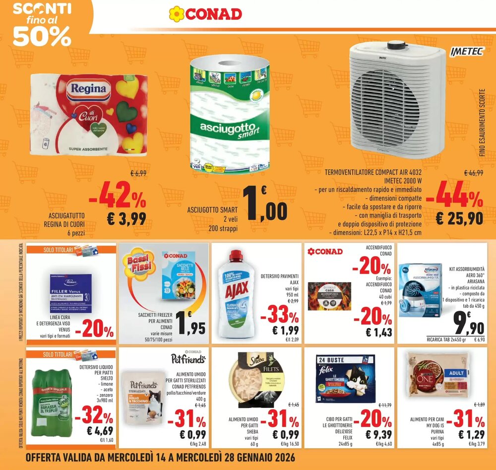 Volantino promozionale Conad  valide dal 12/01/2026 - Pagina 14.