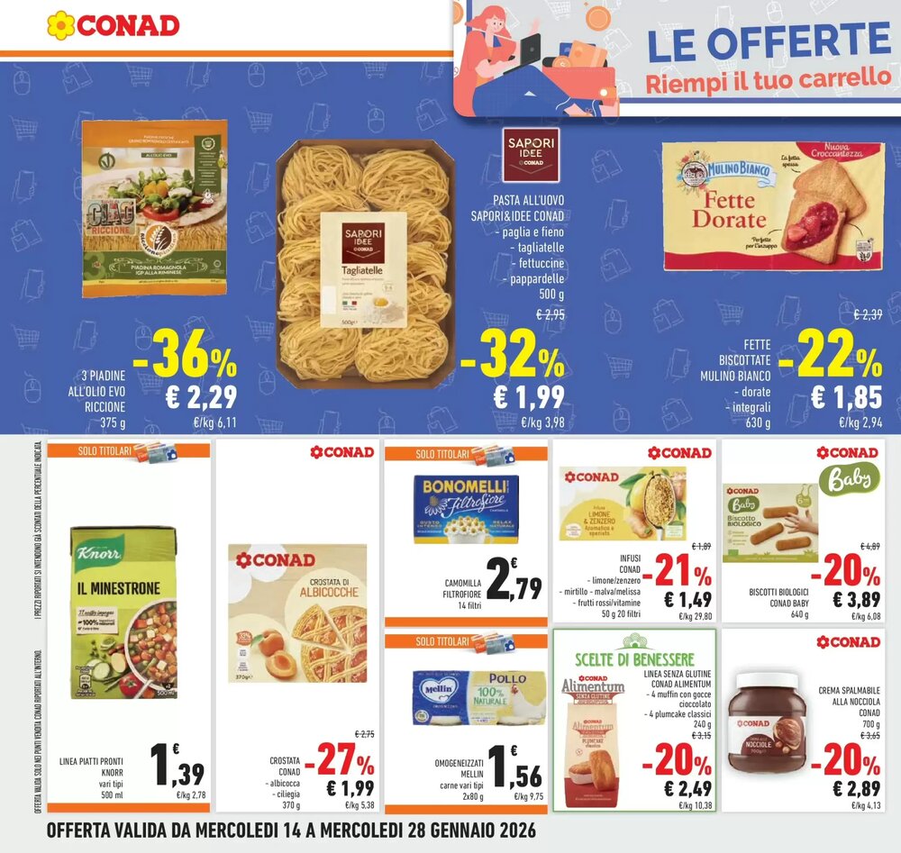 Volantino promozionale Conad  valide dal 12/01/2026 - Pagina 16.