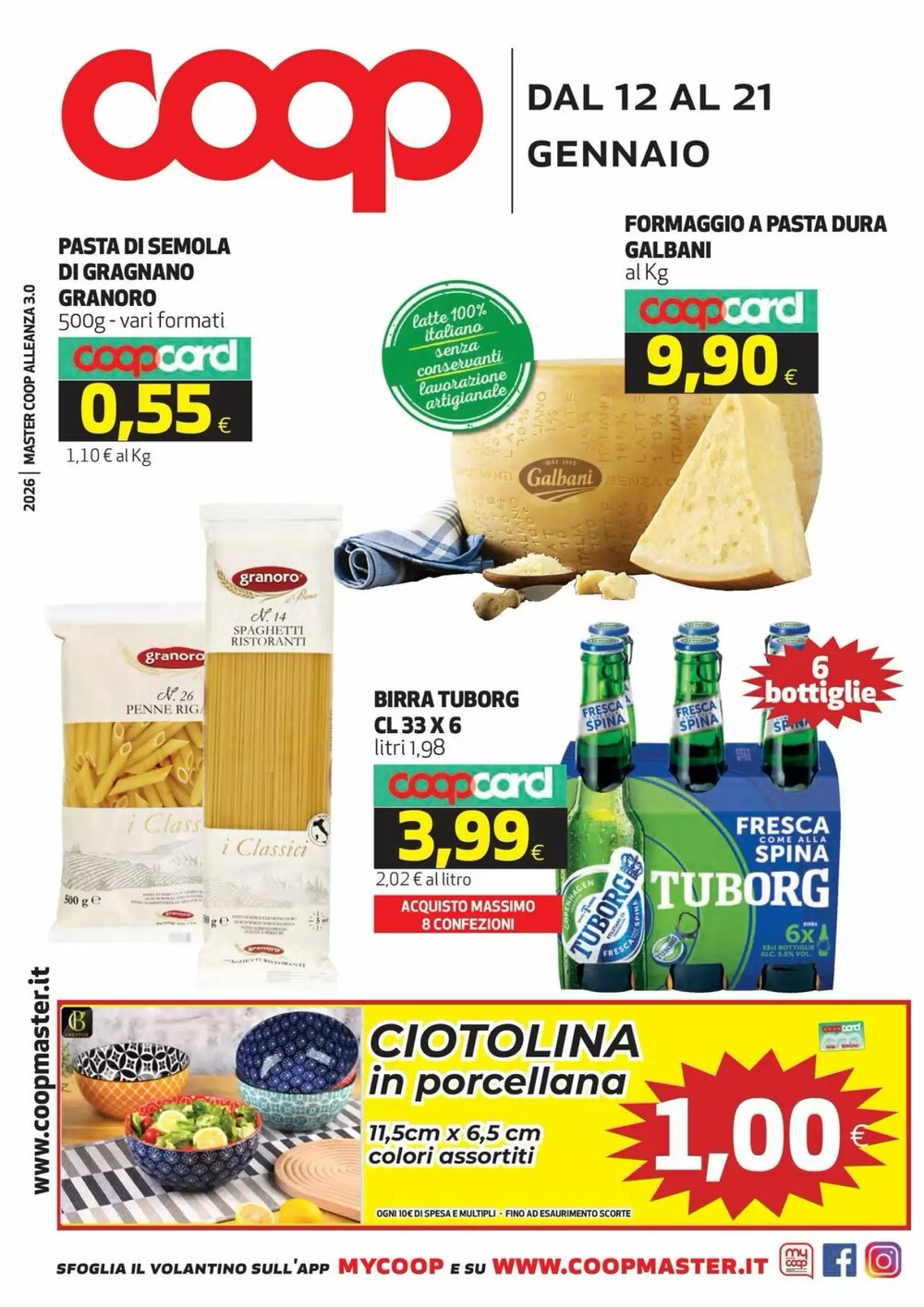 Volantino promozionale Coop Master Alleanza 3.0  valide dal 12/01/2026 - Pagina 1.
