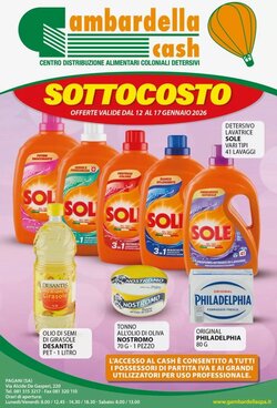 Volantino promozionale Gambardella Cash  valide dal 12/01/2026
