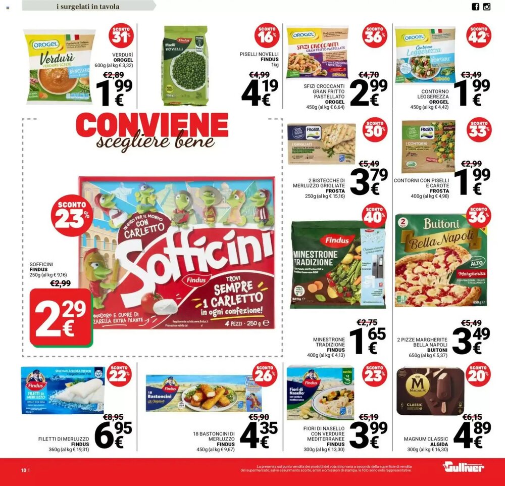 Volantino promozionale Supermercati Gulliver  valide dal 13/01/2026 - Pagina 10.
