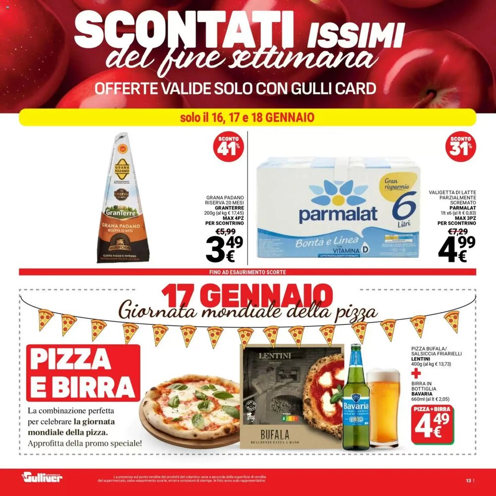 Volantino promozionale Supermercati Gulliver  valide dal 13/01/2026 - Pagina 13.