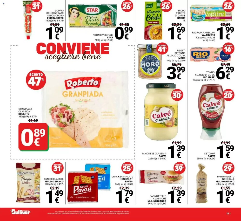 Volantino promozionale Supermercati Gulliver  valide dal 13/01/2026 - Pagina 15.