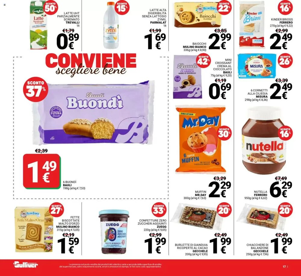 Volantino promozionale Supermercati Gulliver  valide dal 13/01/2026 - Pagina 17.