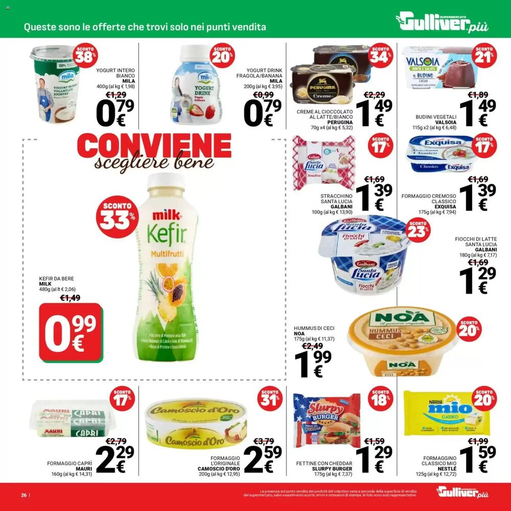 Volantino promozionale Supermercati Gulliver  valide dal 13/01/2026 - Pagina 26.