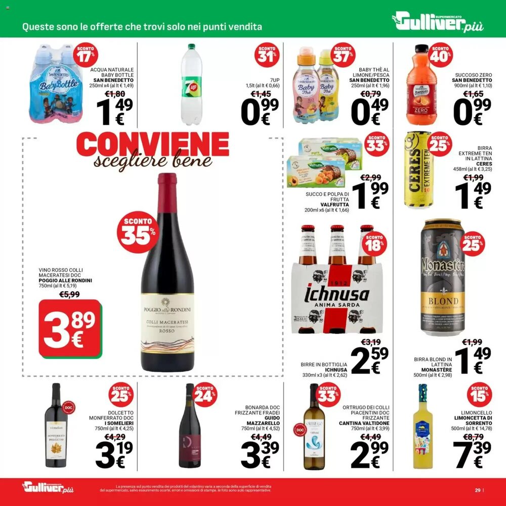 Volantino promozionale Supermercati Gulliver  valide dal 13/01/2026 - Pagina 29.