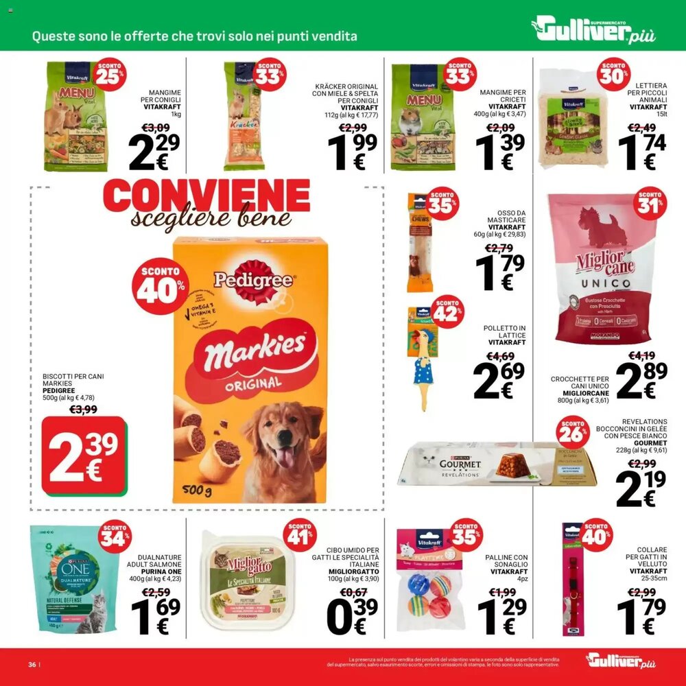 Volantino promozionale Supermercati Gulliver  valide dal 13/01/2026 - Pagina 36.