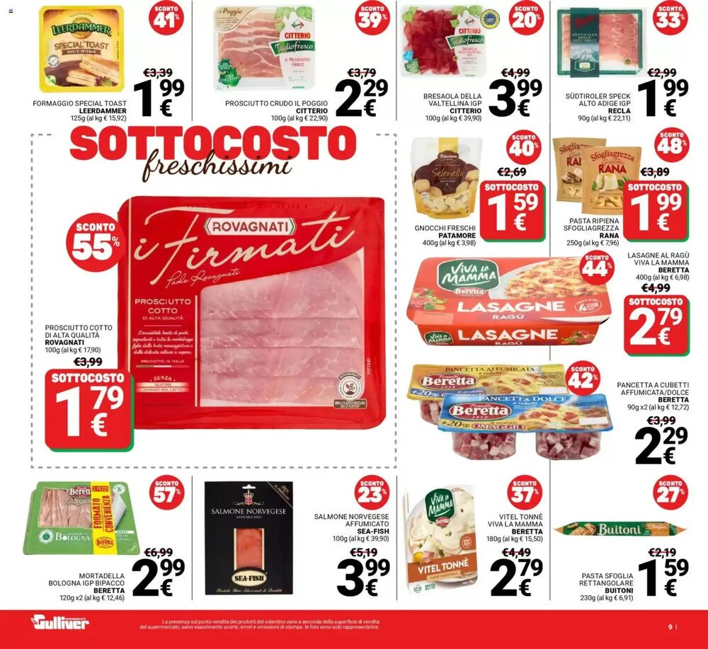 Volantino promozionale Supermercati Gulliver  valide dal 13/01/2026 - Pagina 9.