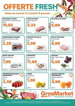 Volantino promozionale GrosMarket  valide dal 13/01/2026