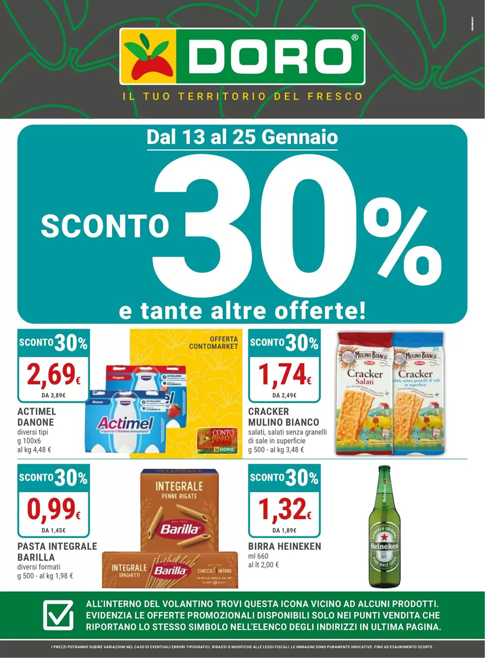 Volantino promozionale Doro Daily  valide dal 13/01/2026 - Pagina 1.
