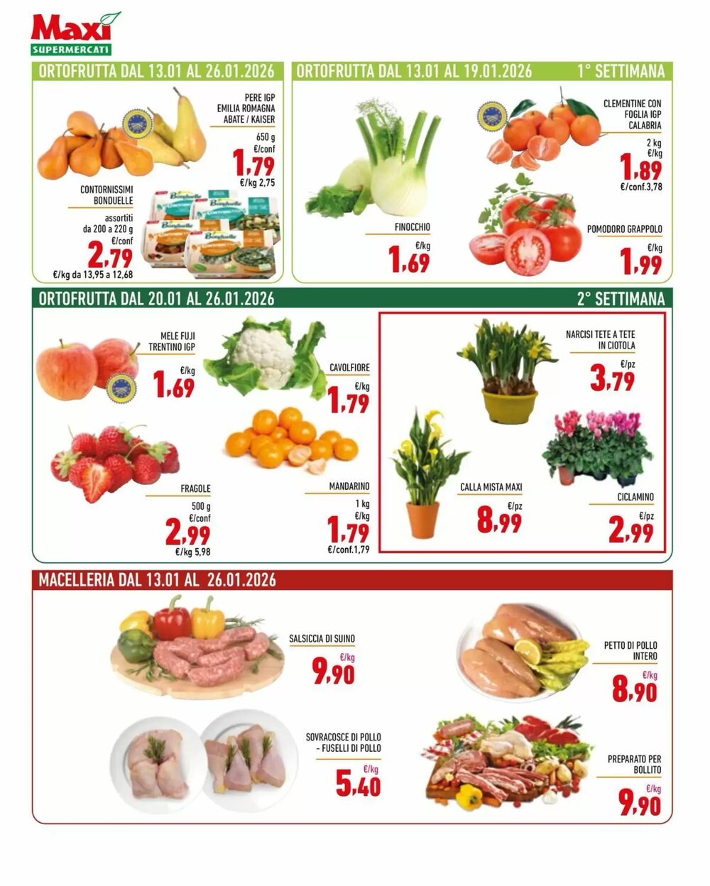 Volantino promozionale Maxi Supermercati  valide dal 13/01/2026 - Pagina 2.